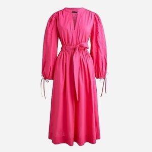J. Crew Pink Midi Dress Size S